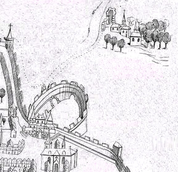 Fichier:Plan de 1616 (St Georges St Melaine).jpg