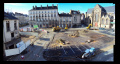 La Place Saint Germain à Rennes le 15 janvier 2014 pendant les travaux de la future ligne B du métro