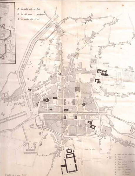 Fichier:Plan de rennes 1842.jpeg