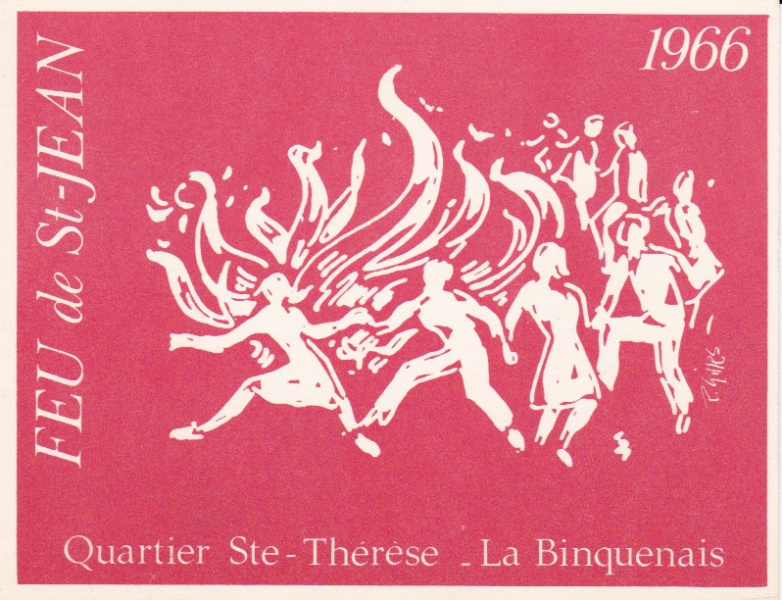 Fichier:Feu de la Saint Jean 1966 dessin de Pierre Gilles.jpg