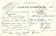 verso des cartes : correspondance commerciale, signée Bossard-Bonnel