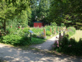 Le jardin des mal-voyants en juillet 2013.