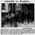 En 1940, le système d'évacuation des eaux n'est pas encore adéquat dans cette petite artère de la ville... (selon L'Ouest-Eclair du 26 mars 1940)