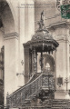 Eglise Toussaints. Curieuse Chaire en bois sculpté du XVIIe siècle. E. Mary-Rousselière 1051, voyagé 1910. Coll. YRG et AmR 44Z1695