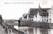 Le pont du quai d'Ille-et-Rance et Eglise St-Etienne. J. Sorel éditeur, voyagé 1914. Coll. YRG et AmR 44Z2576