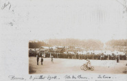 3 juillet 1904 - Fête des Fleurs - Le Corso sur le Champ de Mars. Carte photo. Coll. YRG et AmR 44Z0038