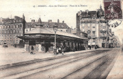 Gare des Tramways. Place de la Mission. Carte postale La Cigogne 43, voyagé 1930. Coll. YRG