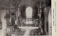 Saint-Laurent. Intérieur de l'Eglise. Peintures de la voûte 1850-1876. Coll. particulière