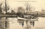 Immersion dans la Vilaine, à Cesson, 15 décembre 1907. Coll.YRG et AmR 44Z0255