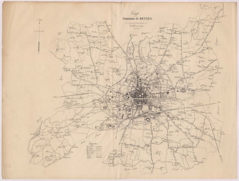 Fichier:Carte des environs de Rennes, vers 1890.jpg