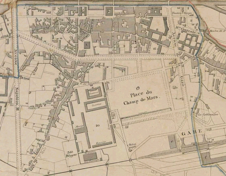 Fichier:Plan de 1860 (Tour d'Auvergne - Avenue Janvier).jpg
