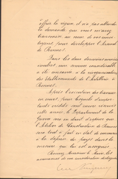 Fichier:Lettre du pdt du Conseil au maire concernant l'Arsenal-1891 H143b.jpg