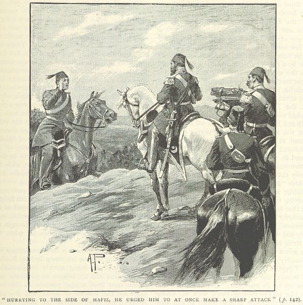 Fichier:Helmuth von Moltke (à gauche) conseille le commandant ottoman Hafiz Pacha à Nezib.jpg