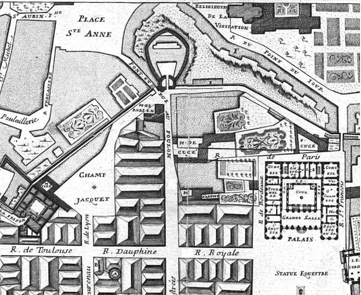 Fichier:Plan de 1726 (Porte aux Foulons - Parlement).jpg