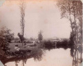 En 1892, les Rennais pêchaient à Trublé dans un cadre bucolique - photo E. Maignen