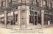 Grande Pharmacie de la Gare. A. Bourgeois, Fournisseur des Chemins de Fer de l'Etat. Laurent-Nel. Coll. YRG
