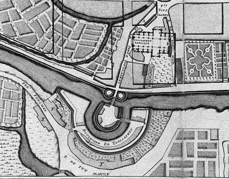 Fichier:Plan de 1726 (Porte Toussaints).jpg