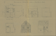 Plan intérieur et extérieur - Archives de Rennes, 762W30